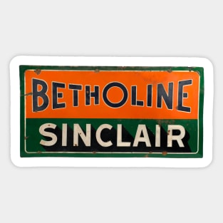 Betholine motor fuel vintage distressed sign Sticker